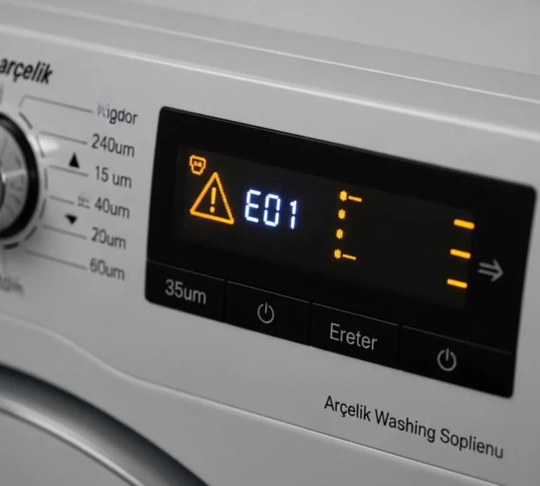 Arçelik Çamaşır Makinesi E01 Hatası