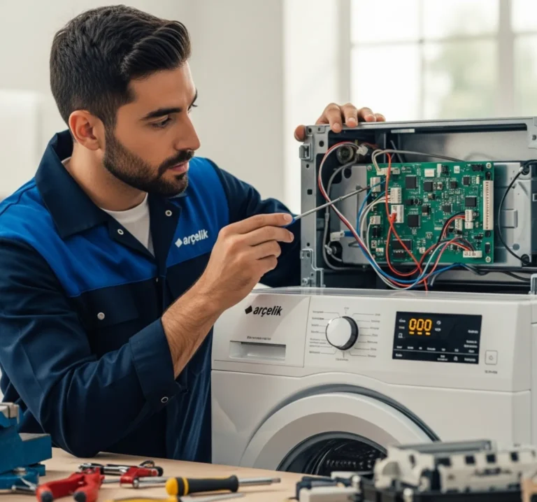 Arçelik Çamaşır Makinesi Led Ekran Işıkları Yanmıyor