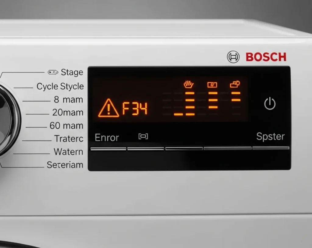 Bosch Çamaşır Makinesi F34 Hatası
