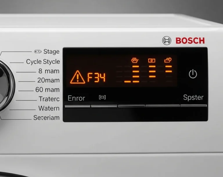 Bosch Çamaşır Makinesi F34 Hatası