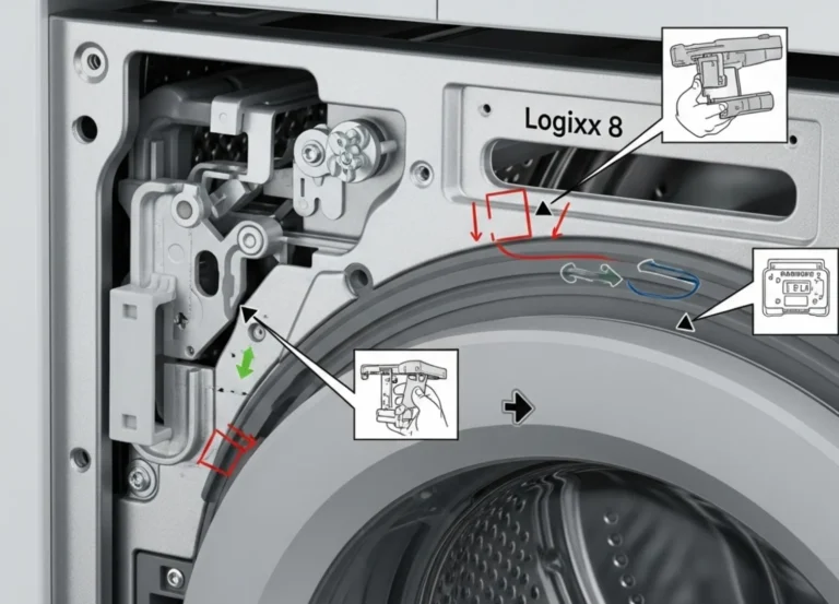 Bosch Çamaşır Makinesi Logixx 8 Kapak Açılmıyor