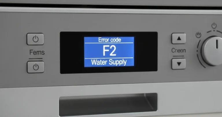 Bulaşık Makinesinde F2 Ne Demek