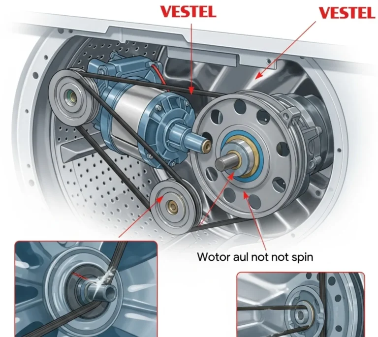 Vestel Çamaşır Makinesi Tambur Dönmüyor